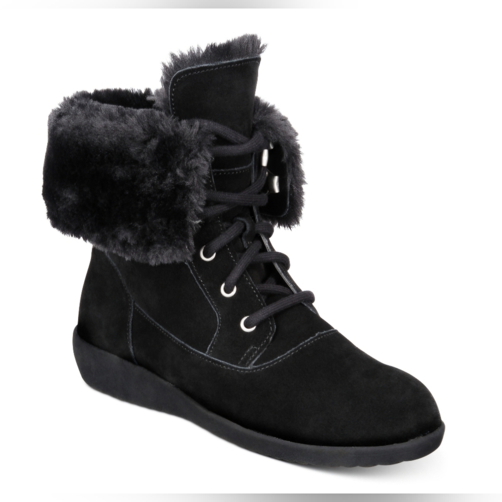 Style & Co Aubreyy Womens Faux Fur Lined Ankle Winter & Snow Boots, 5M